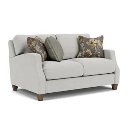 Loveseat with Scalloped Arms